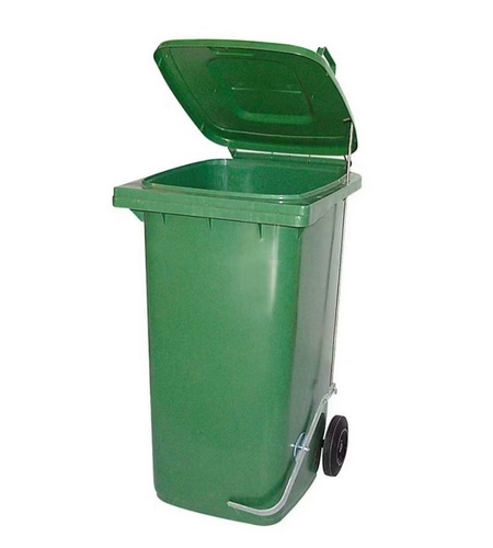 Contentor Lixo Verde c/Pedal c/Tampa 140L