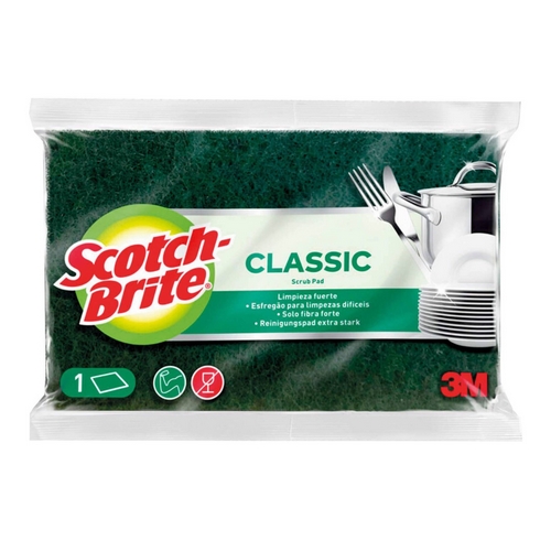 Esfrego Scotch Brite Verde 10X16 Cortado Cozinha  3M
